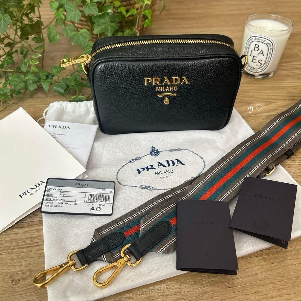 PRADA Vitello leather shoulder bag